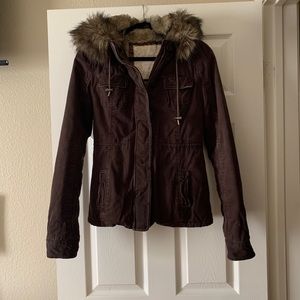 Brown fur jacket